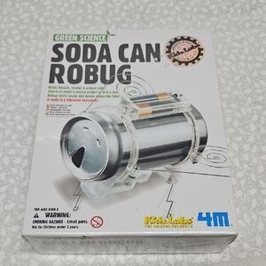 Green Science Soda Can Robug